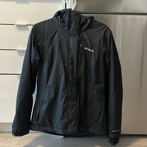 Columbia Last Tracks II Omni-Heat Insulated Winter Jacket, black, size medium